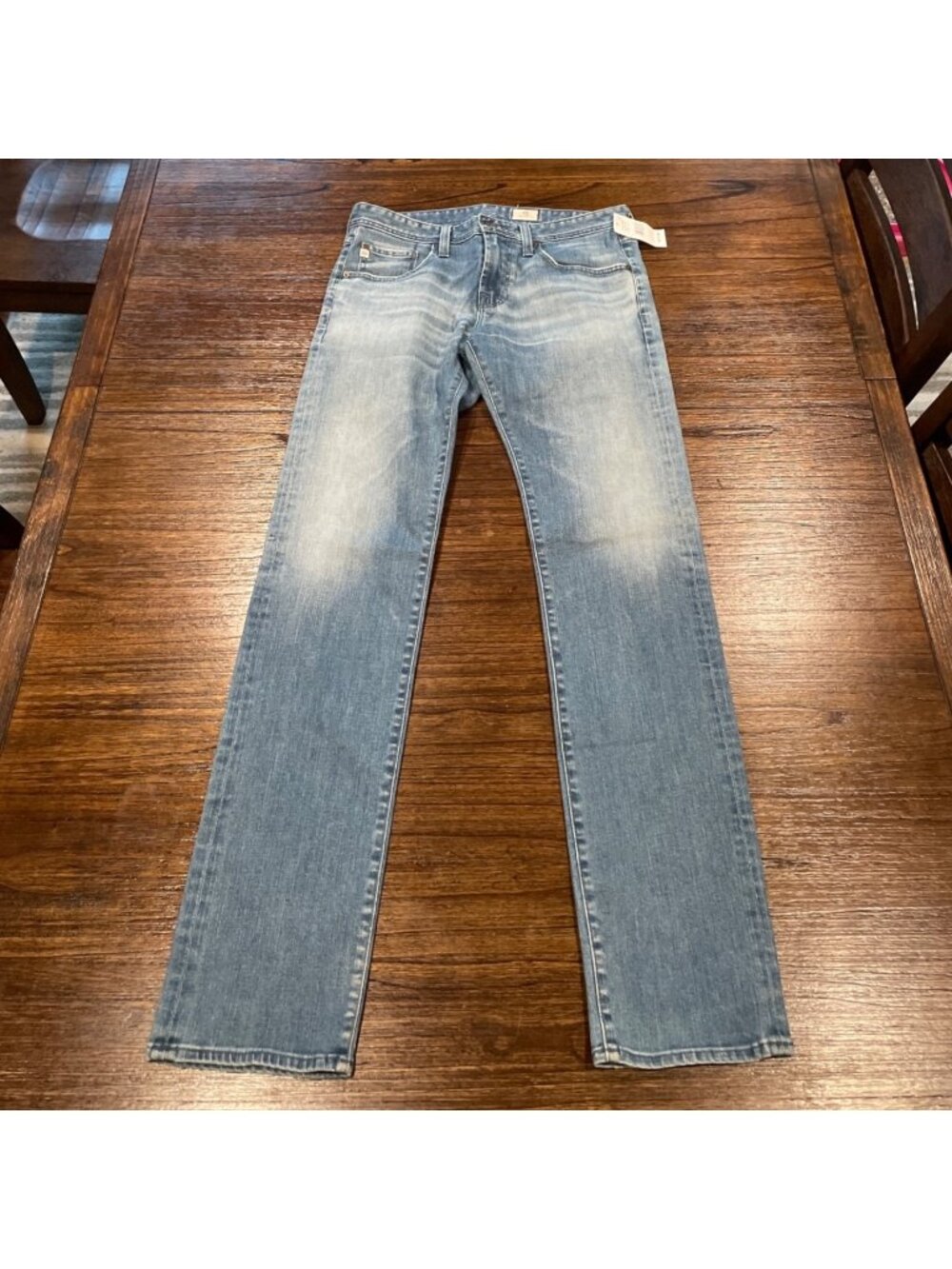 AG Adriano Goldschmied Slim Jean Mens 32x34 Stretch Faded Distressed Sample